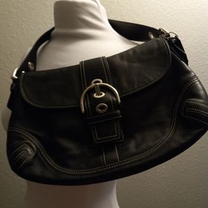 VINTAGE! Coach Bedford Black Glove Tanned Cowhide